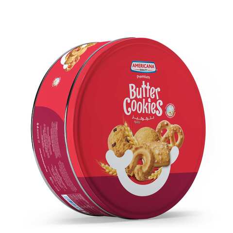 Americana Butter Cookies Red Tin 454g