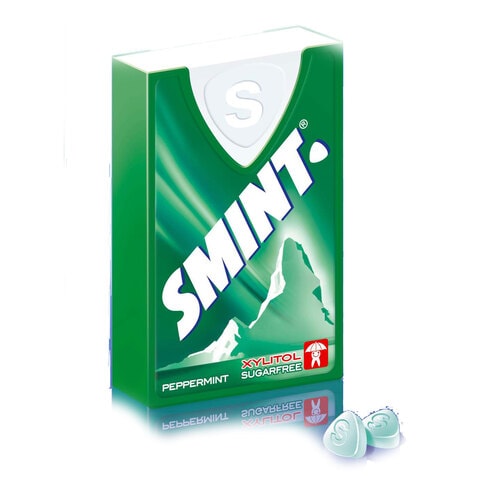 Smint Sugar Free Peppermint Flavour Breath Freshener Mints 8g