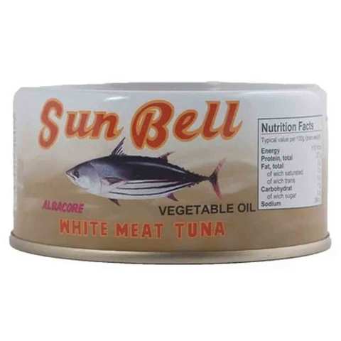 Sun Bell White Meat Tuna In Vegetable Oil 170 Gram