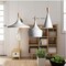 V.Max Vintage Style Light White Pendant Light With Metal Shade In Matte-White Finish-Modern Industrial Edison Style Hanging For Kitchen