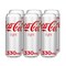 Coca-Cola Light Carbonated Soft Drink Can 330ml Pack of 6