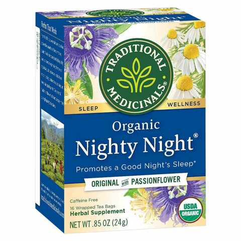 Traditional Medicinals Organic Nighty Night Herbal Tea - 16 Tea Bags - Case of 6 main image 1