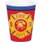 Creative Converting- Flaming Fire Truck Child Hat8pcs&lt; &gt; 6in X 4.25in &lt; &gt;Red/Yellow/Bluw&lt; &gt;