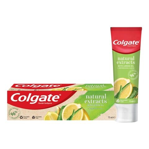 Colgate Natural Lemon Toothpaste White 75ml