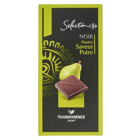 Carrefour Selection Pear Dark Chocolate 100g
