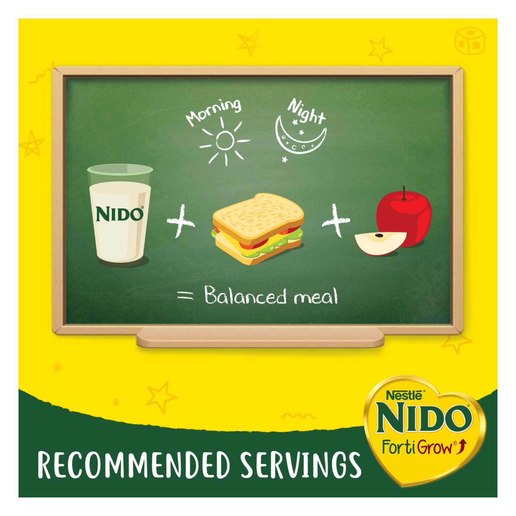 Buy Nido Milk Powder Fortifiedgrow Fiber Tin 400g Online - Shop Food  Cupboard on Carrefour Saudi Arabia