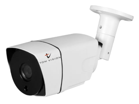 Tomvision - CCTV AHD/TVI/CVI/CVBS Hybrid 4IN1 Sony Sensor 1080P/2.0MP Security Surveillance Outdoor Metal White Case Bullet IP66 Waterproof Camera MX-60R14