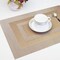 Set of 4 Durable Non-Slip, Heat Insulation &amp; Stain Resistant Washable Kitchen Table Mats for Dining Table (Chocolate Brown)