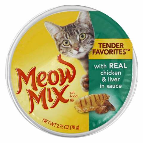 Buy Meow Mix Tender Favorites With Real Chicken And Liver In Sauce