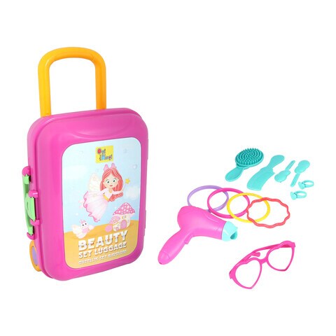 Ogi Mogi Kids Beauty Set, Non-Toxic Pretend Role Play Hair Styling and Makeup Toy Sets Kit for Little Girls &amp; Toddlers Include 18 Pieces Hairdressing Salon Toys