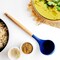 Royalford Silicon Soup Ladle, Wooden Handle, RF10649 Non Stick One Piece Silicon Soup Spoon Kitchen Cooking Spoon Utensil For Making Soups, Stews And More, Multicolor