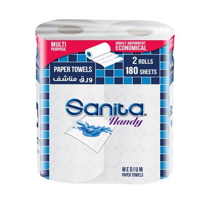 Sanita Handy Highly Absorbent Economical Medium Paper Towel Pack of 6