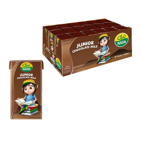 buy nada milk long life chocolate flavored 125 ml x 18 pieces online shop fresh food on carrefour saudi arabia