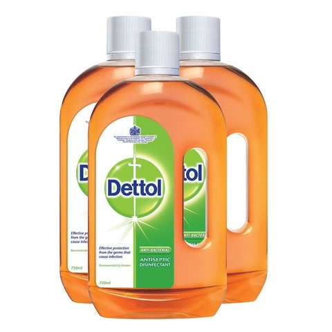 Dettol Original Antiseptic Liquid - 725 ml - 2+1 Count