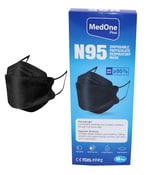 اشتري N95 Pack Of 10 Disposable Black Mask في الامارات