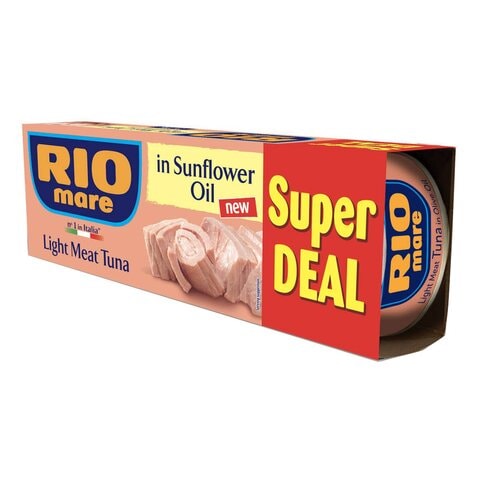 Rio Mare Light Meat Tuna In Sunflower Oil 70g Pack of 3