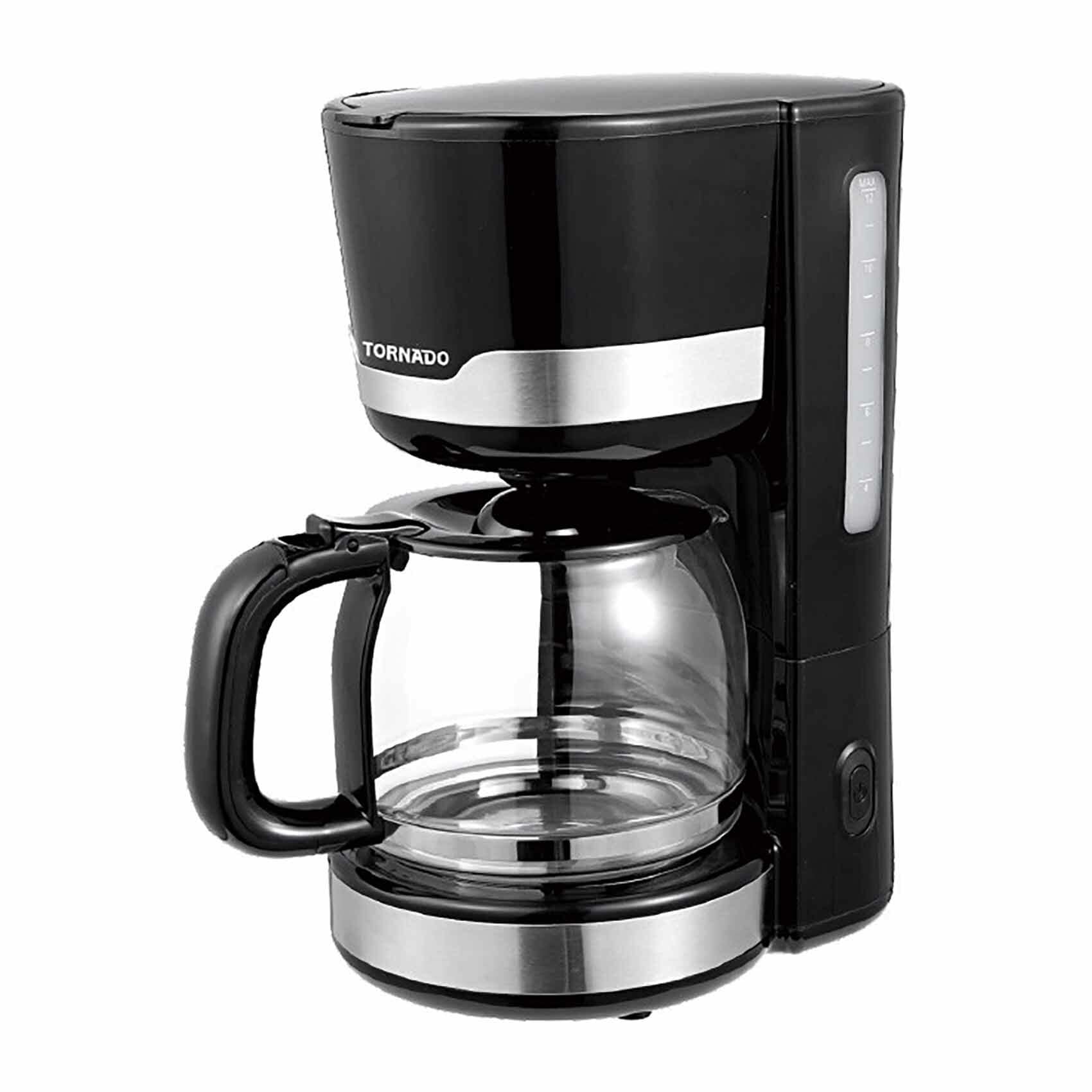 Buy Tornado Coffee Maker 1 5 Liter 1000 Watt Black Tcma 1015 B Online Shop Electronics Appliances On Carrefour Egypt