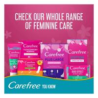 Carefree Plus Large Pantyliners Megapack White 64 Liners