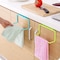 NuSense Door Tea Towel Rack Bar Hanging Holder Rail Organizer Bathroom Cabinet Cupboard Hanger Kitchen Accessories- GREEN