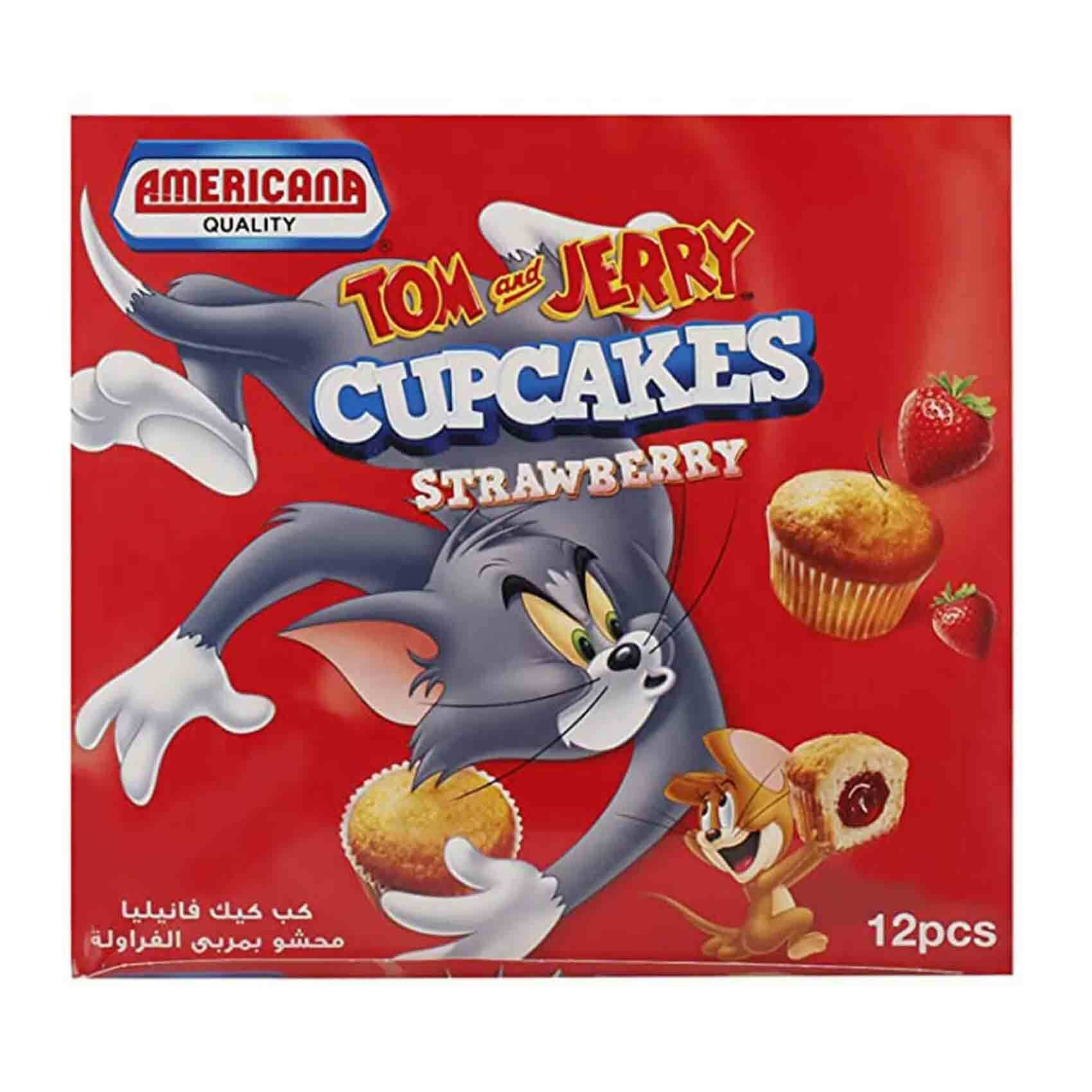 Buy Tom & Jerry Strawberry Cup Cake 35g Online - Shop Food