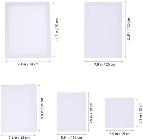 1 x A1 Ashgate Standard Edge Stretched Primed Blank Box Canvas