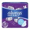 Always extra dry &amp; clean Layer Large purple with wings 30 pads