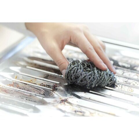 3pcs Utensil Scrubber Steel Wool Scrubber For Kitchens