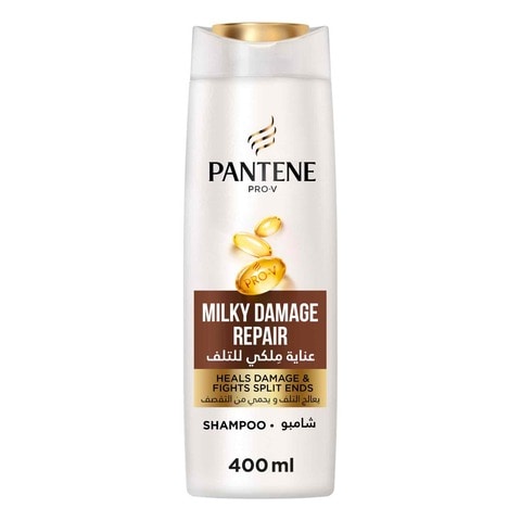 Buy Pantene Pro-V Milky Damage Repair Shampoo Heals Damage and Fights Split Ends 400ml in Saudi Arabia