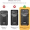 VRS Design Damda Glide Hybrid designed for iPhone 13 Pro MAX case cover wallet [Semi Automatic] slider Credit card holder Slot [3-4 cards] &amp; Kickstand - Metal Black