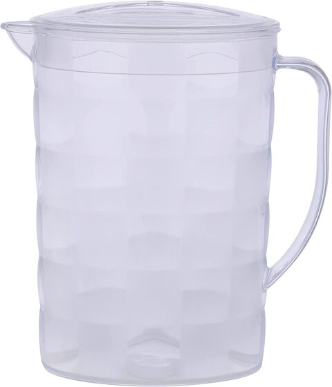 Royalford Asthray Glass Jug with Plastic Lid - 1000ML