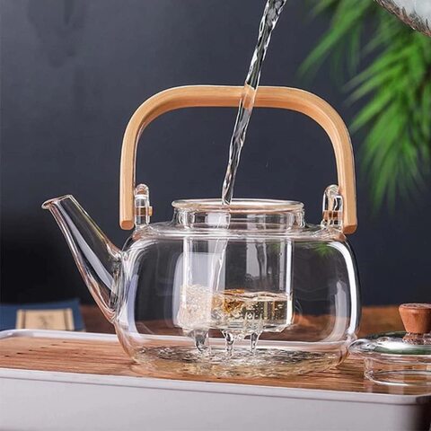 Buy Borosilicate Glass Teapot with Infuser, 1CHASE