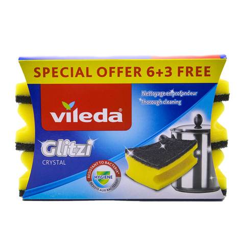 اشتري فيلدا جليتزي إسفنج للجلي + كريستال × 6 + 3 مجانا في السعودية
