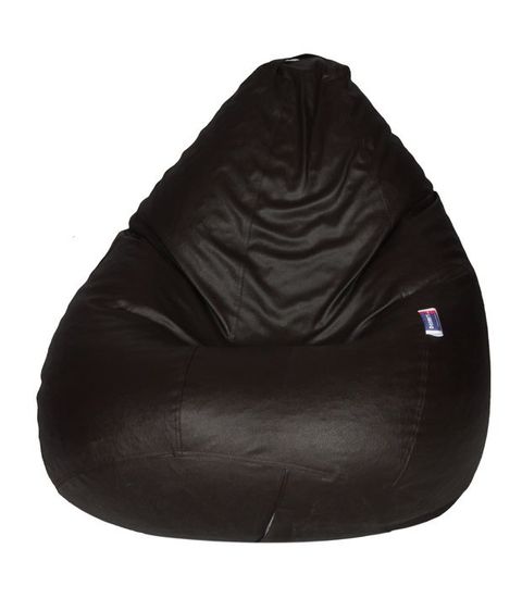 Comfy - PVC Leather Bean Bag Brown