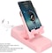 Atraux Cell Phone Stand, Adjustable Phone Holder For Desk With Anti-Slip Base &amp; Bluetooth Speaker (Pink)