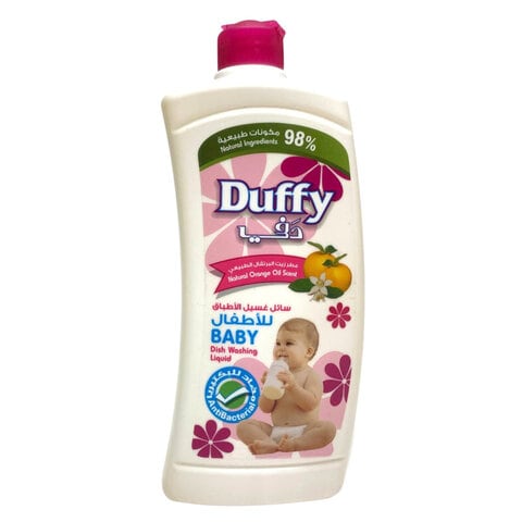 Buy DUFFY BABY DISH WASHING LIQUID WITH NATURAL ORANGE OILE SCENT ANTIBACTERIAL 750ML in Kuwait