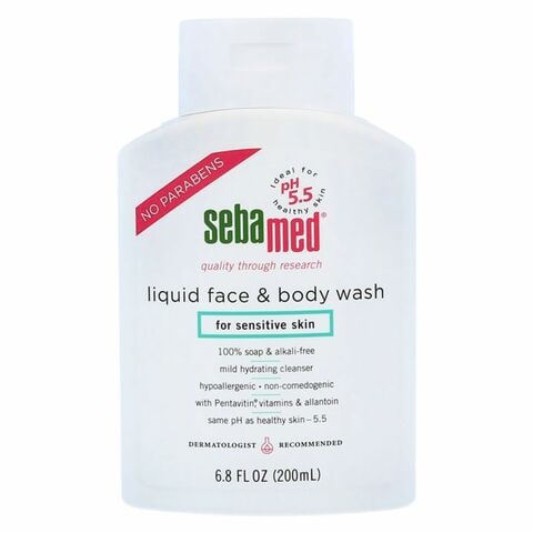 Sebamed Liquid Face And Body Wash White 200ml