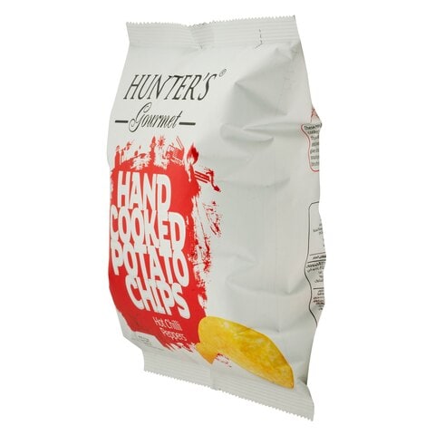 Hunters Gourmet Hand Cooked Hot Chili Peppers Potato Chips 40g