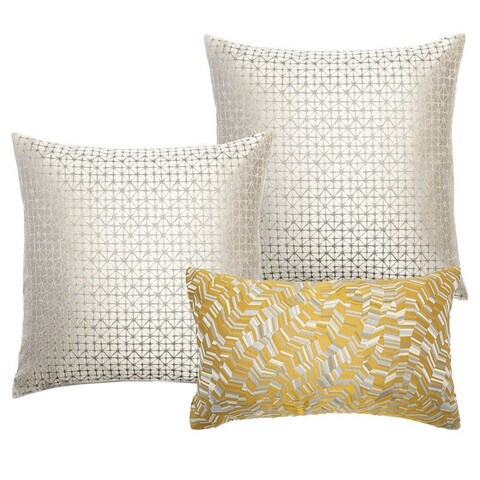 Soft yellow hot sale cushions