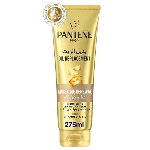 Buy Pantene Pro-V Moisture Renewal Oil Replacement Leave-On Cream 275ml in Saudi Arabia