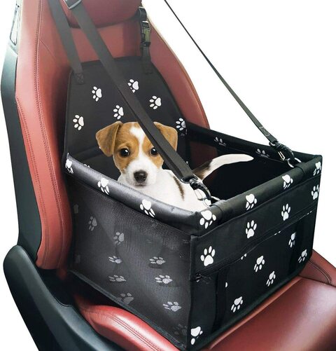 Buy Doreen Pet Dog Car Booster Seat Carrier Portable Folding Carrier with Seat Belt for Dog Cat up to 25lbs（GC1827A） in UAE