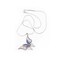 TANOS - Silver Plated Chain Necklace Butterfly W/ Nano Stone