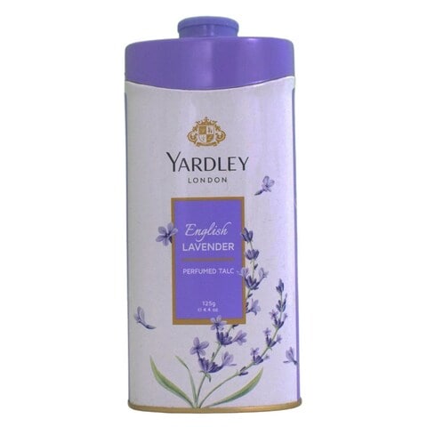 Buy Yardley London English Lavender Perfumed Talcum Powder White 125g in UAE