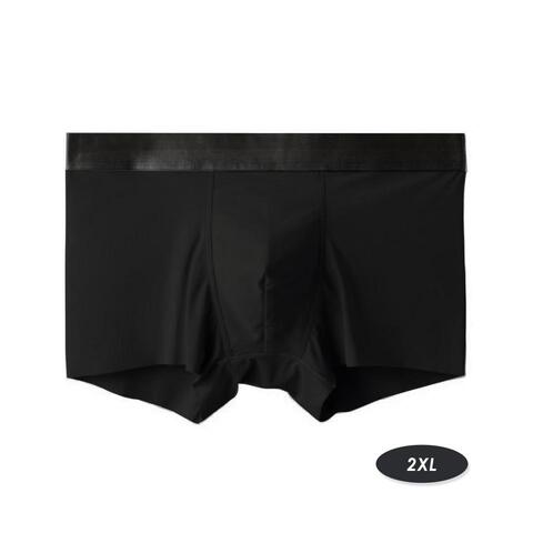 Aiwanto 2Pcack Underwear for Men s Underwear Shorts Black Inner Wear Brief 2XL