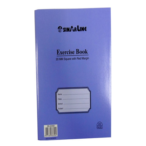 Sinarline Exercise Book 200 Sheets Purple