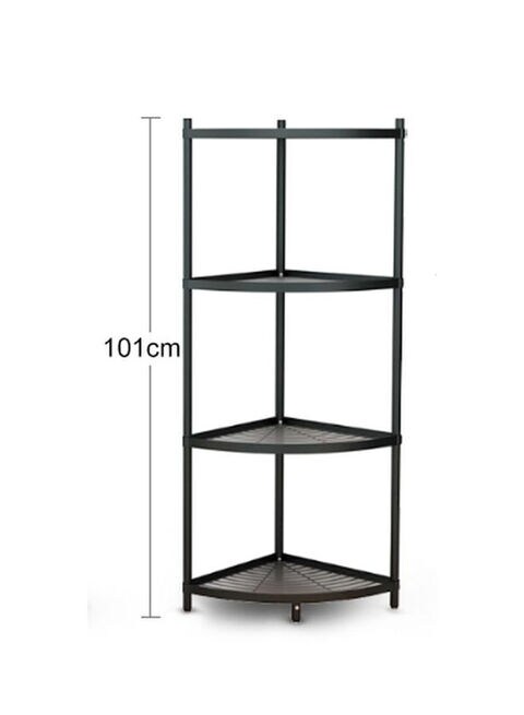 Buy Generic Stainless Steel Corner Storage Shelf Black 101cm Online - Shop  Home & Garden on Carrefour Saudi Arabia