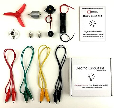 Activate Education Montessori Learning Toys - Electric Circuit Kit 1