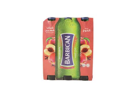 Barbican Peach Flavoured Non-Alcoholic Malt Beverage 330ML NRB - Pack of 6