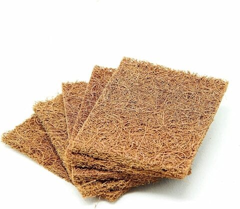 Royalford 2 Pcs Coconut Fibre Scrubber, Natural Fibre, RF10822, Biodegradable Sponge, Eco Friendly Washing Up Sponge For Dishes, Scratch-Less Cleaning