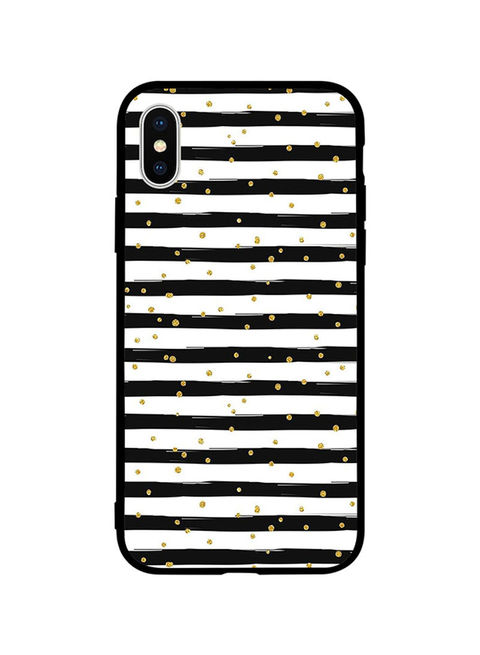 Buy Theodor Protective Case Cover For Apple Iphone Xs Max Black White Stripes Online Shop Smartphones Tablets Wearables On Carrefour Uae