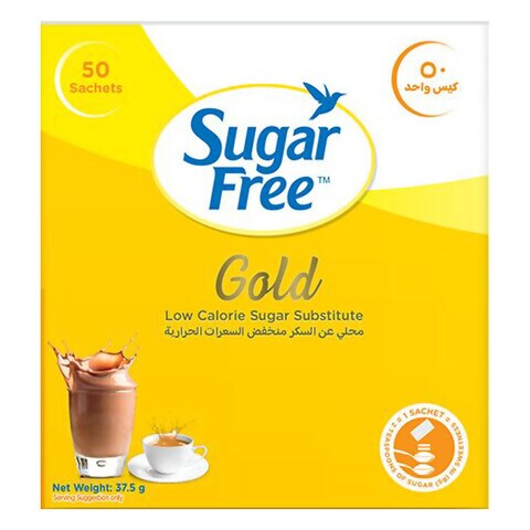 Buy Sugar Free Gold Low Calorie Sweetener 0 75g Pack Of 50 Online Shop Food Cupboard On Carrefour Uae